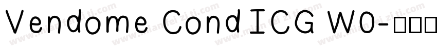 Vendome Cond ICG W0字体转换
